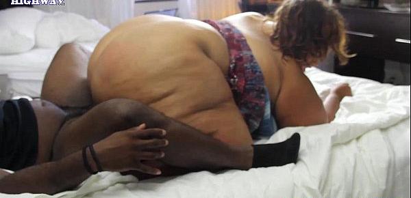  Huge as ssbbw getting fucked by big black cock